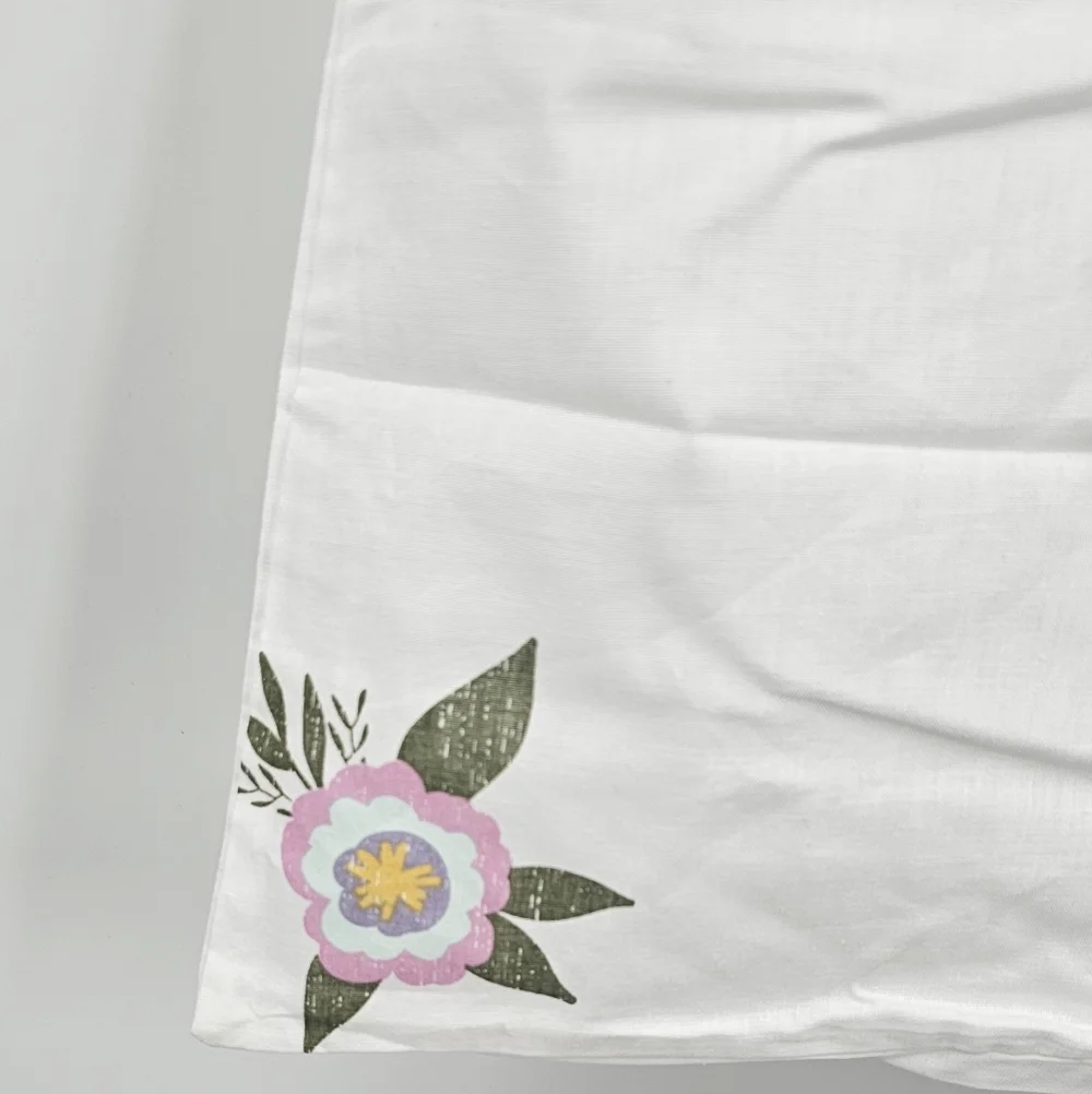 Wild Sage Twin Duvet Cover Set White Floral NWT Size Twin